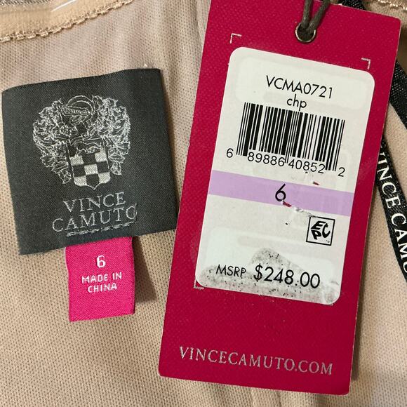 Vince Camuto Sequin Lace Off the Shoulder Evening Gown Gold Size 6 Formal Dress - Picture 10 of 13